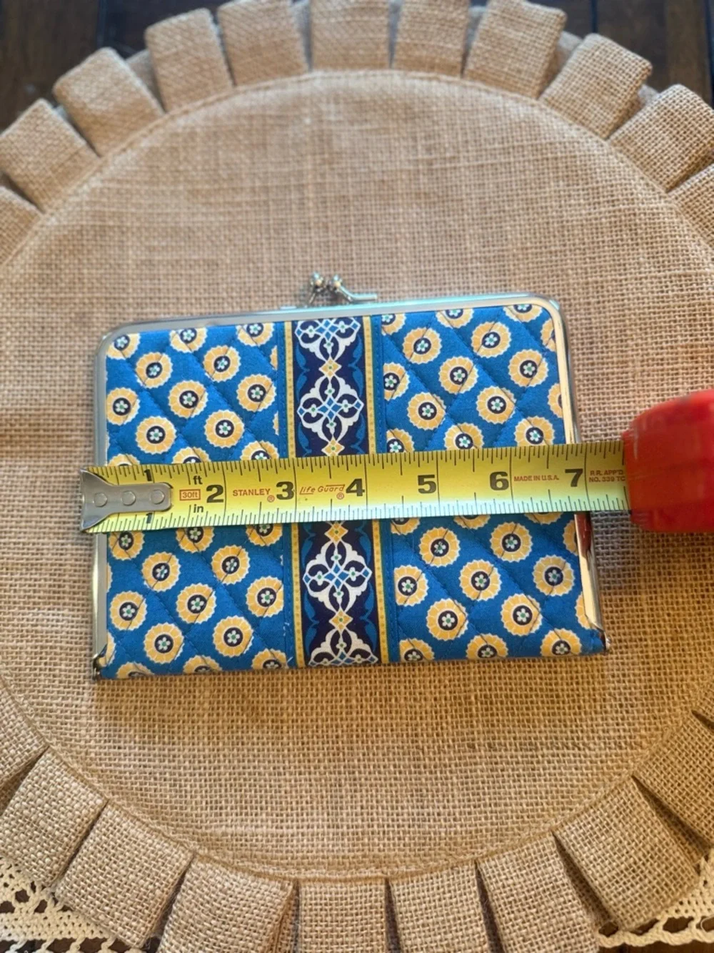Vera Bradley Riviera Blue Photo Album Wallet